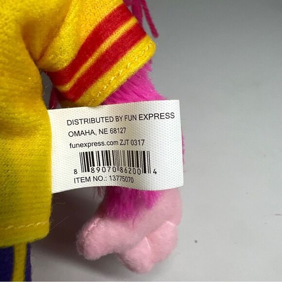 Monkey Joe's Plush Pink Soft Toy Stuffed Animal 10" - Picture 7 of 7